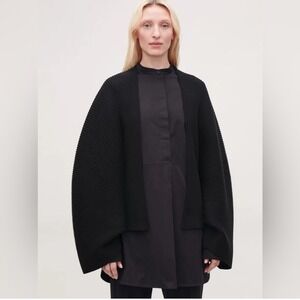 COS Black Cape Jacket
